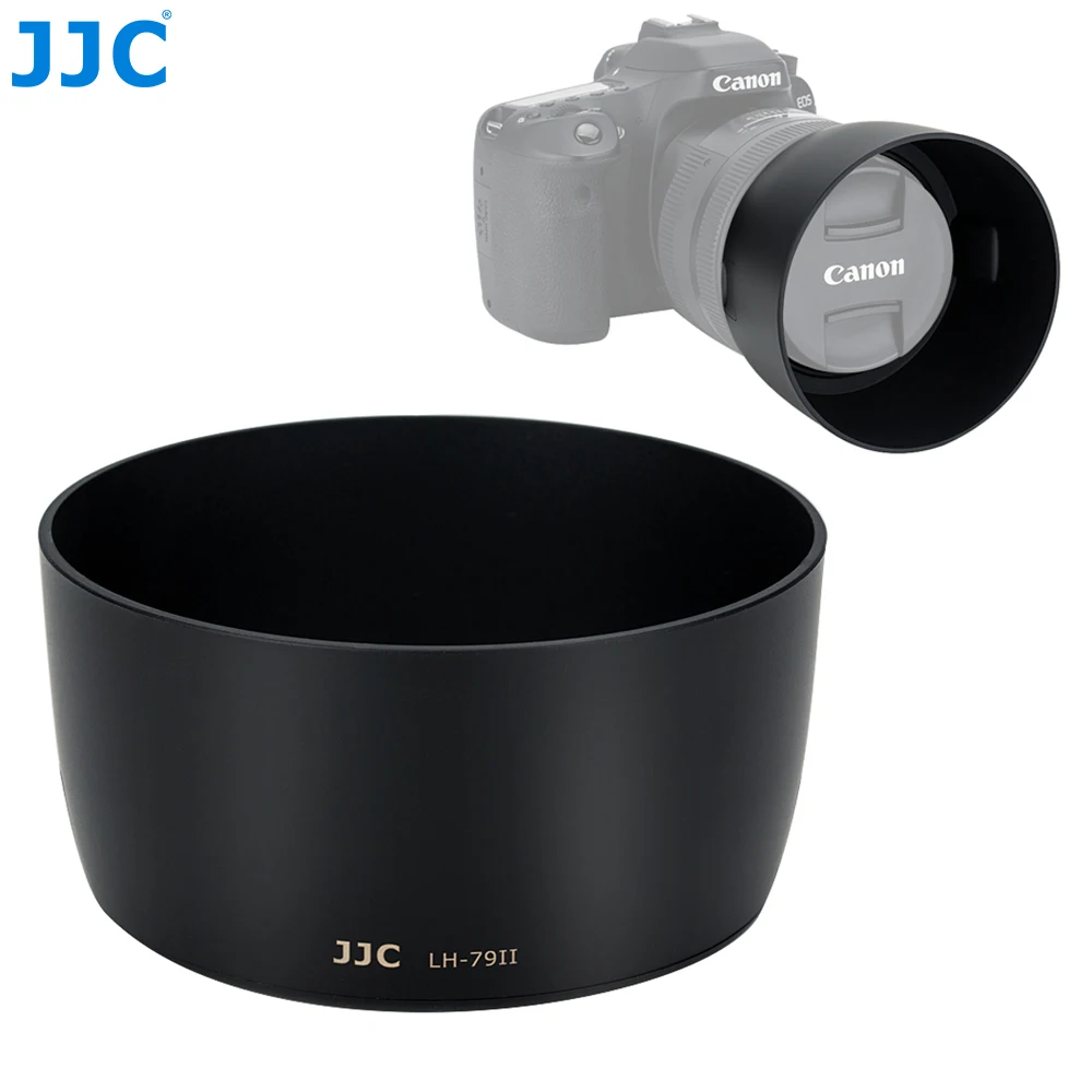 JJC LH 79II Camera DSLR Accessories Black Lens Hood Shade for CANONEF