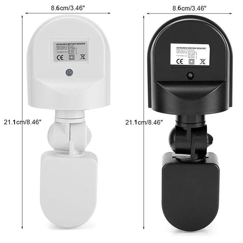 AC 110-240 В Открытый PIR датчик движения переключатель настенный светильник лампа 160 градусов датчик детектор движения PIR датчик светодиодный переключатель