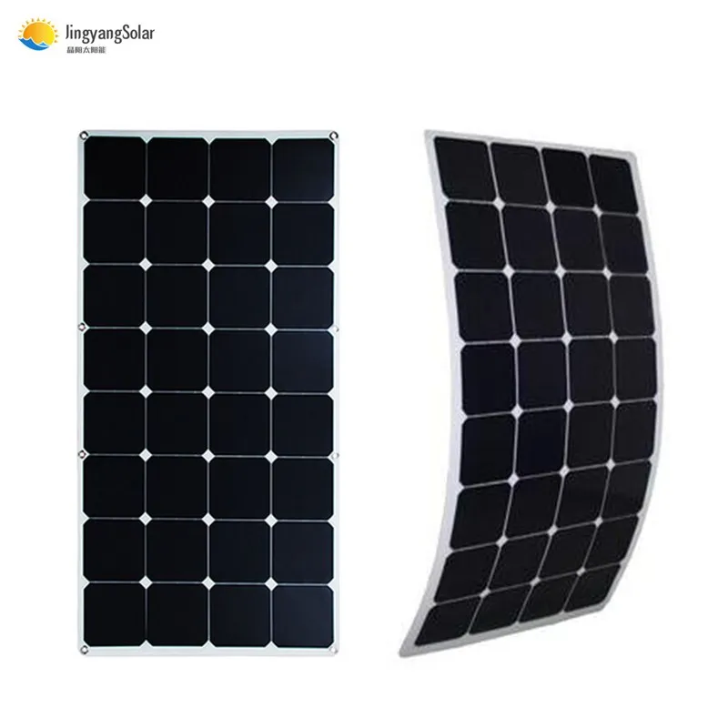 Высокая эффективность 32 клетки 100W 18V Semi Гибкая солнечная батарея по оптовочной ценеоп Солнечная энергия солнечная батарея 12v зарядное устройство на солнечных батареях 200 Вт 2 шт. 100w