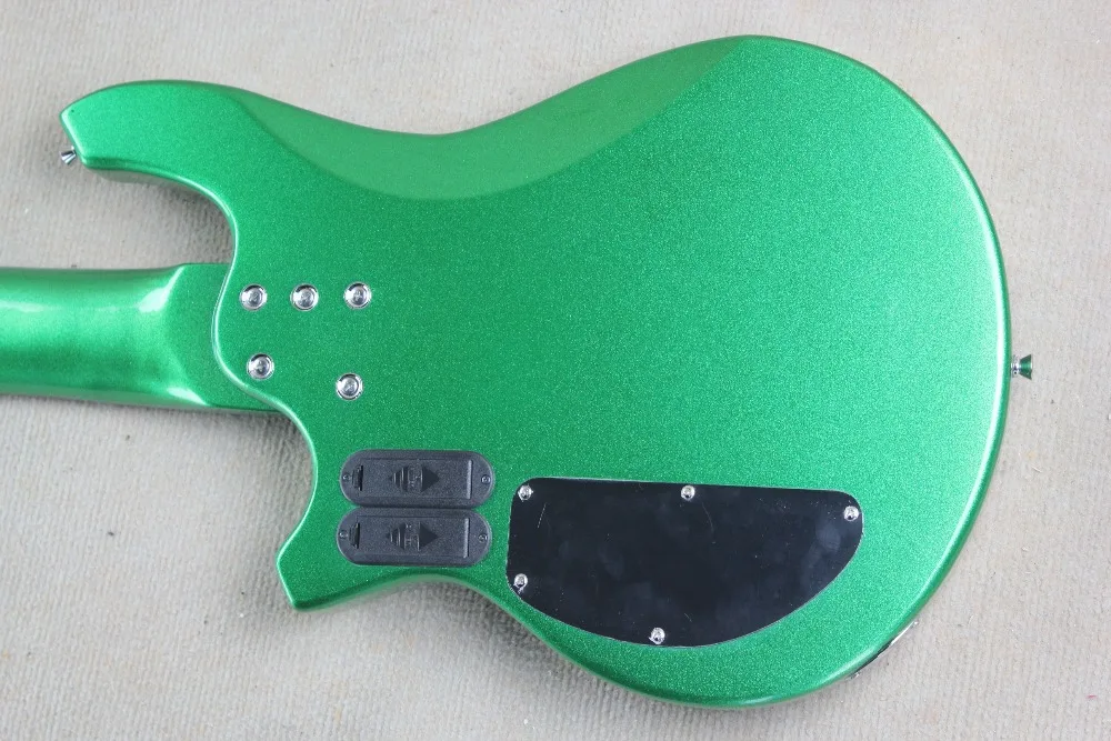 2016 новинка + фабрика Ernie Ball Music Man морской скат BONGO Bass Металлический Зеленый 6 струн