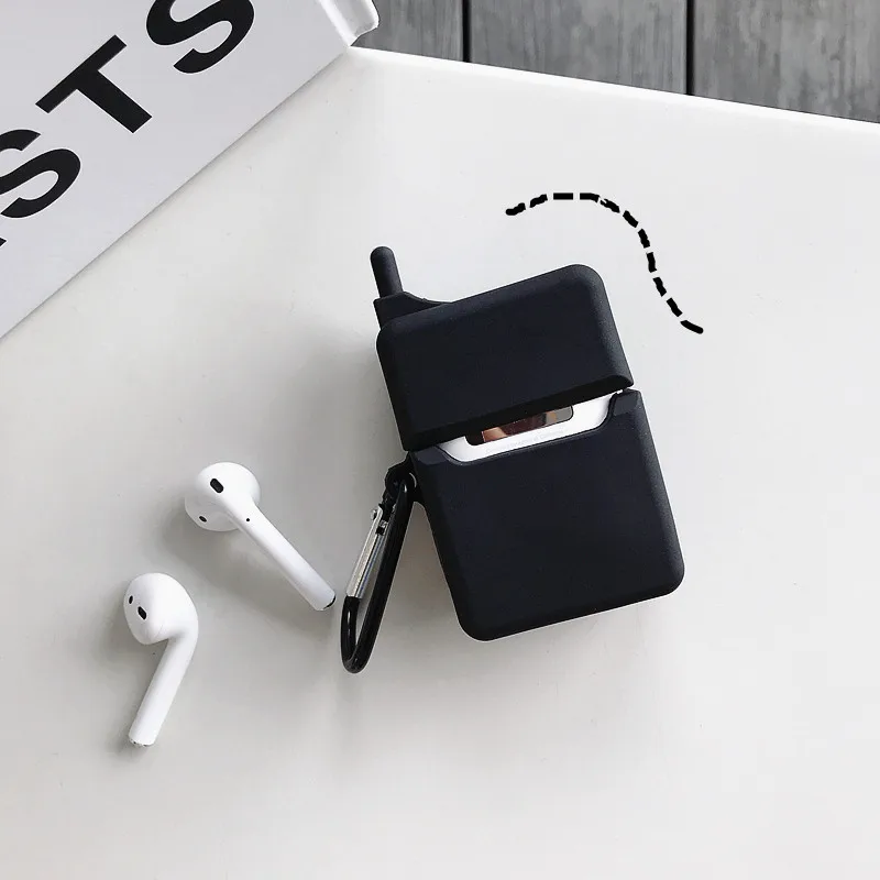 Ретро классический мобильный телефон беспроводной Bluetooth наушники чехол для Airpods 2 1 милый бипер 3D Силиконовые Наушники Аксессуары Чехол