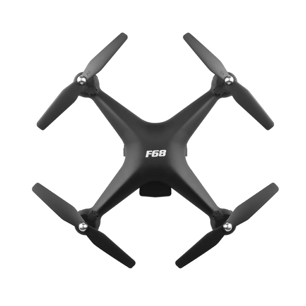 F68 Профессиональный Дрон 4K S32T 1080P в HD вращающаяся камера дроны wifi FPV RC Квадрокоптер вертолеты очень долгое время полета 25 минут - Цвет: Black Standard