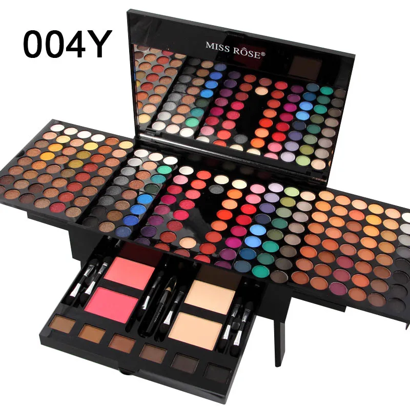 

Miss Rose Professional Makeup 180 Colors Matte Shimmer Palette Powder Eyebrow Contouring Beauty Eye Shadows Nude Long Lasting