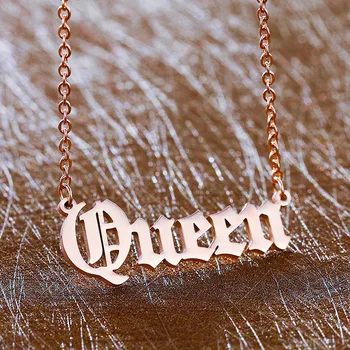 

Stainless Steel Choker Custom Name Necklace Personalized Jewelry Men Handmade Nameplate Pendant Necklaces Women Best Friend Gift