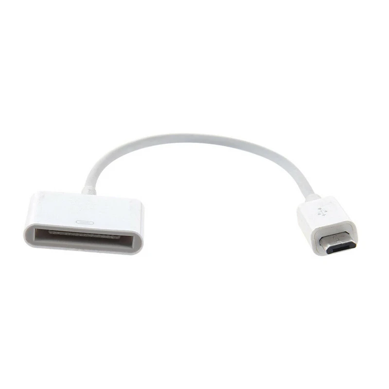 Белый Мини USB 30pin Женский 5 Pin типа «папа» передаточный переходник aux кабель для передачи данных для iPhone гнездовой разъем для наушников конвертер