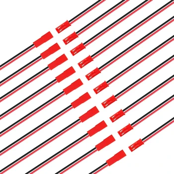 

2/10 Pairs 100mm 150mm 22 AWG 2 Pin JST Plug Connector Male Female Plug Connector Cable Wire for RC Toys Battery LED Lamp