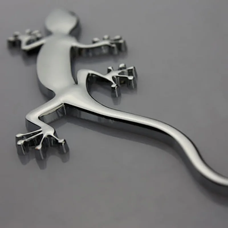 Noizzy Gecko Quattro Автомобильная фотоэмблема 100% 3D металлическое Черное золото хром