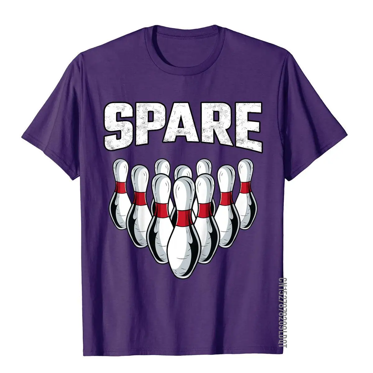 Kids 2 Sided Bowling Shirt For Kids Spare Strike Ball Pins Bowler__B8236purple