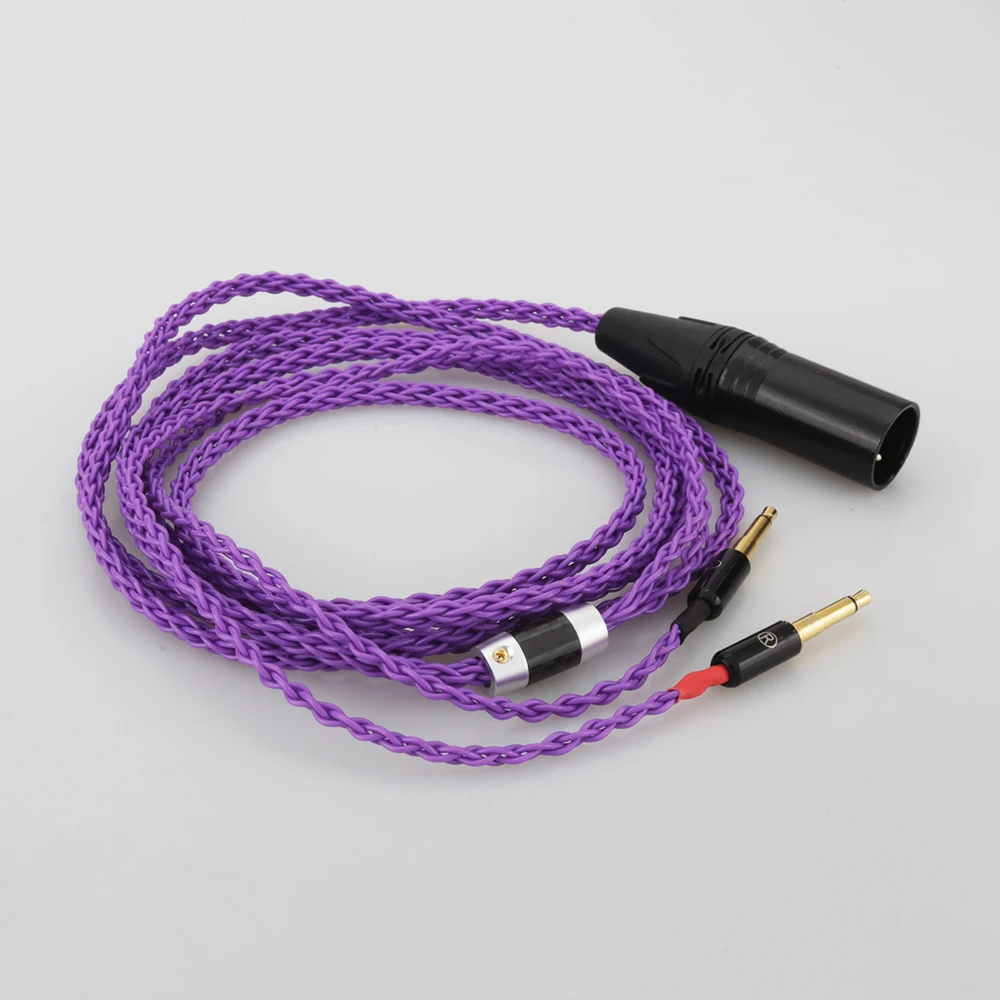 4Pin XLR Balanced Upgrade Cable for Meze 99 Classics T1P T5P t1 d8000 MDR Z7 D600 D7100 Headphone Handmade
