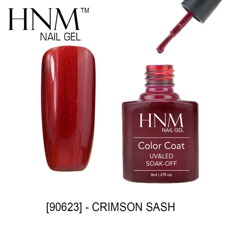 HNM 8 мл цветной УФ гель для ногтей полишполу Перманентный светодиодный светильник верхнее покрытие база пальто Vernis штамповка краски гель лак Лаки - Цвет: 90623