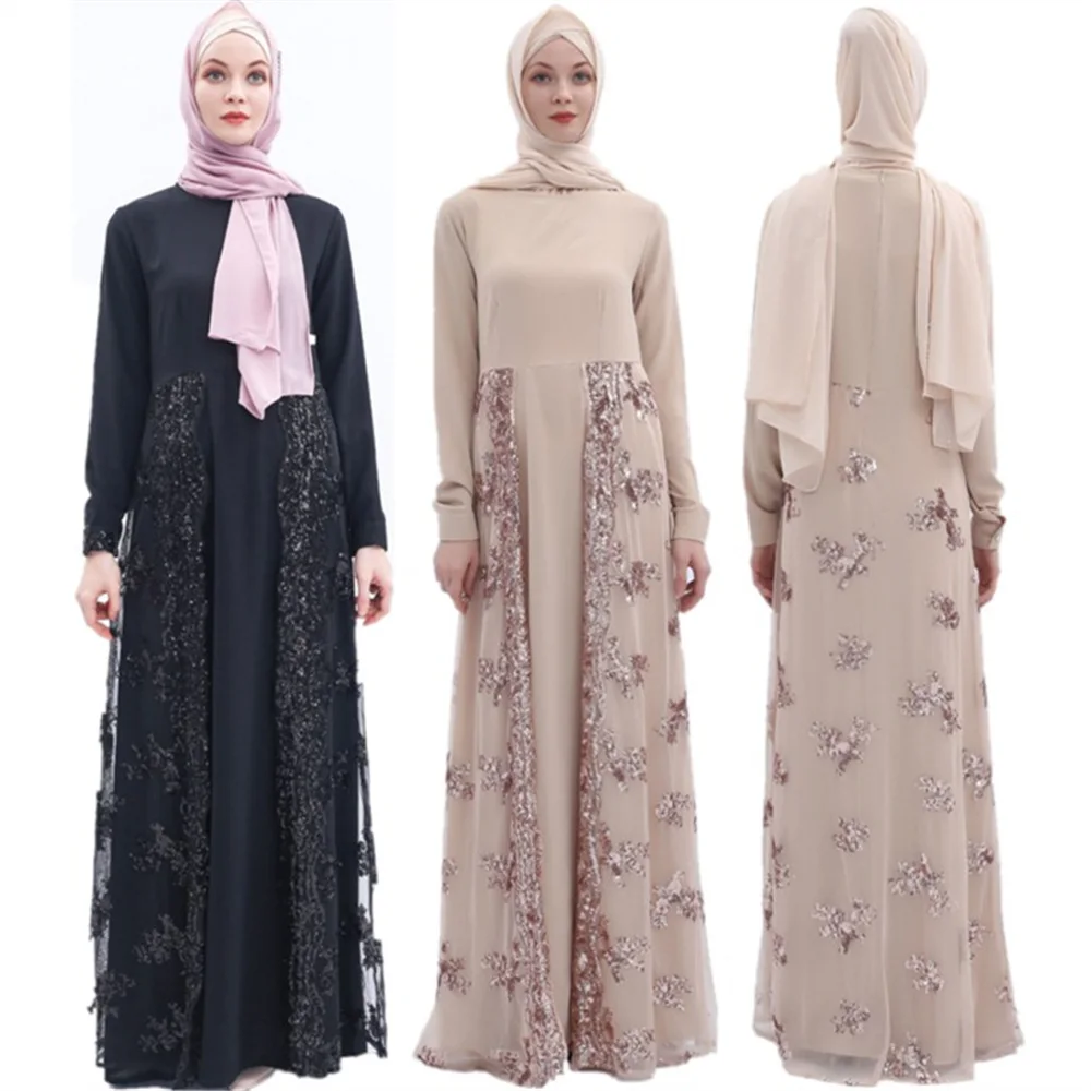 Dromiya класса люкс с блестками мусульманское платье Для женщин abaya Макси длинное платье Исламская Коктейльные Вечерние элегантное платье элегантное женское платье Катар ОАЭ платья