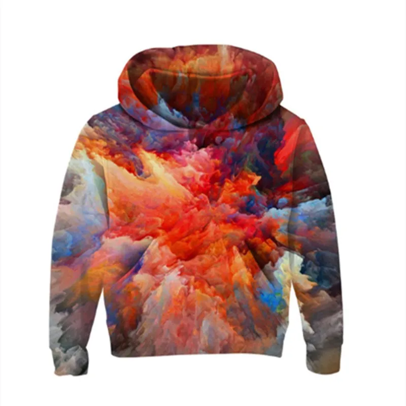  Space Galaxy Hoodies Girls Boys Outerwear 3d Brand Clothing Sweatshirt Hooded Autumn Pullover Tops 