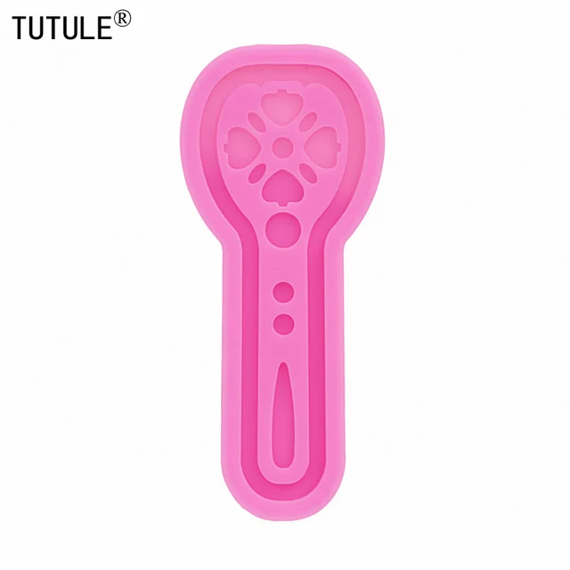 Fényes Mini Mikrofon Fülbevaló -Epoxi Kulcstartó Ékszerkészítő Penész, Rugalmas Élelmiszer -Minőségű Szilikon Epoxi Agyag Polimer Penész - Image 3