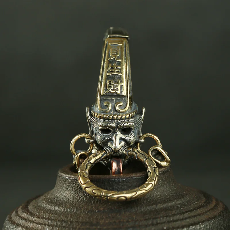 brass ghost keychain (2)