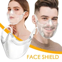 Mascarilla facial protectora con válvula para automóvil, nueva Máscara transparente mejorada con espray de cristal Anti niebla, envío directo
