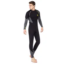 New 3MM wetsuit men's thick warm snorkeling one-piece long-sleeved jellyfish suit cold winter swimsuit