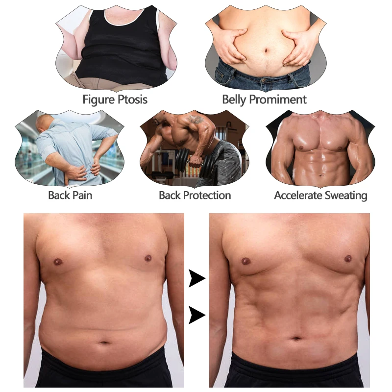 Men's High Compression Waist Trainer Slimming Belt