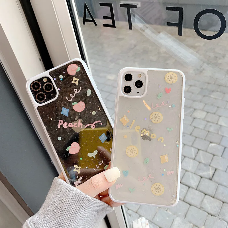 Luxury Glitter Transparent Case For iphone 11 Pro Xs Max SE 2 2020 case 7 8 plus X XR Back Cover Cute Clear Siliocne Soft Capa Luxury Glitter Transparent Case For iphone 11 Pro Xs Max SE 2 2020 case 7 8 plus X XR Back Cover Cute Clear Siliocne Soft Capa
