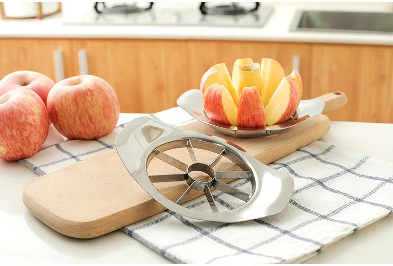 Kitchen Gadgets Stainless Steel Apple Cutter Slicer Vegetable Cutter Fruit Tool Kitchen Accessories Apple Easy Cut Slicer Cutter