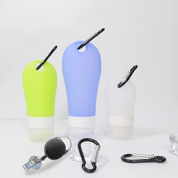 

38ML Silicone Sub-bottling Bottle with Hook Hose Portable Anti Fall and Leak Proof Lotion Bottle Sub Bottling