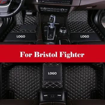 

Custom 3d Leather car floor mats car styling accessories leather Car Floor Mats Waterproof Mat+LOGO For Bristol Fighter