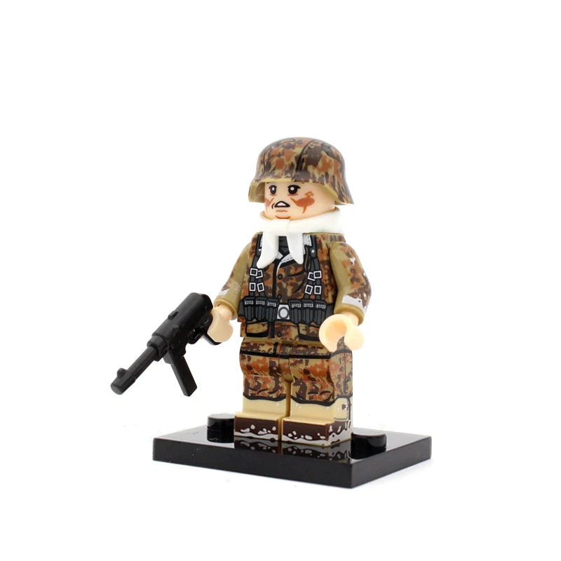 NEW WW2 Military Army Soldier Figures Building Blocks German Herman Goering Paratrooper Armored Force Soldier Weapon Bricks Toys