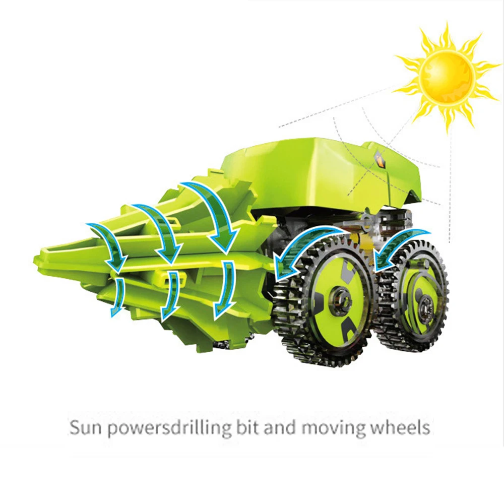 3 in 1 DIY Assemble Solar Power Educational Toy Solar Robot Dinosaur Insect Drill Changable Kit Christmas New Year Gift For Boy3