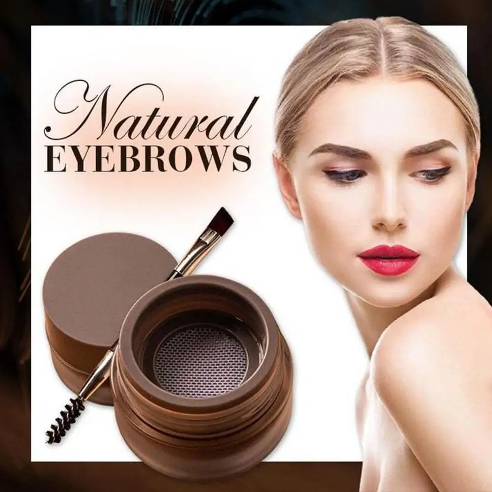 6.2g Eyebrow Cream Waterproof Air Cushion Design with Brush Long Lasting Double Headed Pencil for Women | Красота и здоровье