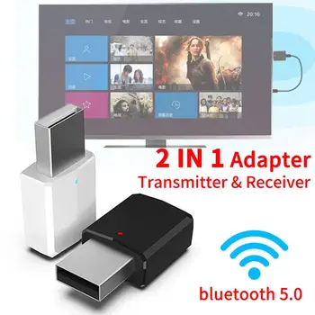 

2in1 bluetooth 5.0 Audio Receiver Transmitter Wireless Adapter Mini 3.5mm AUX Stereo Bluetooth Transmitter For TV PC Car Speaker