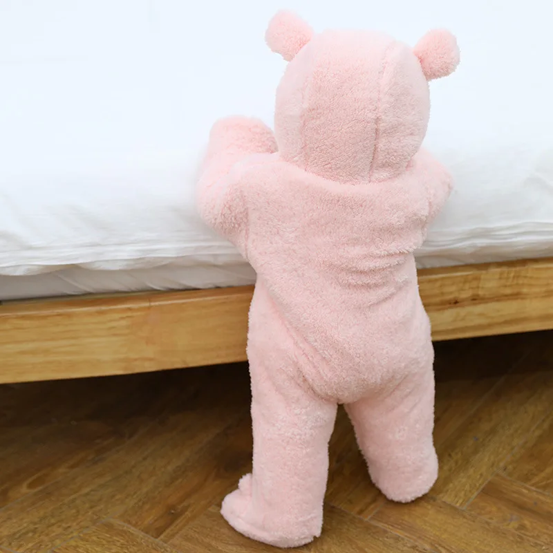 2019 Детский комбинезон с милым рисунком для мальчиков зимний теплый костюм