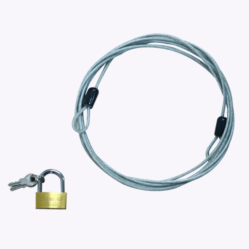 70cm Car Cover Cable & Lock Steel  Anti-Theft Copper Lock for Motocycle Bike