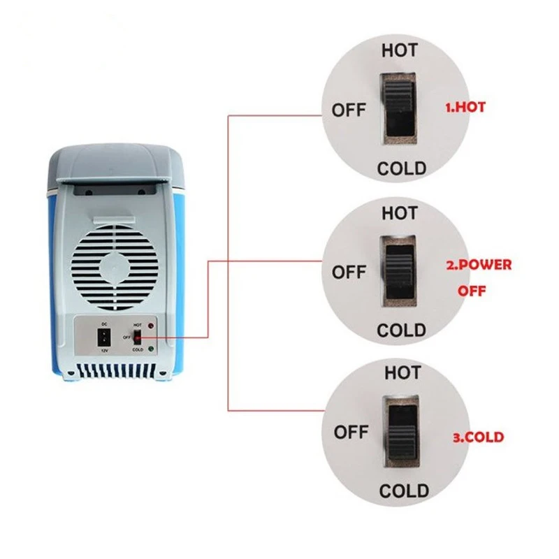 7.5L Elétrica Portátil Refrigerador 12V Mini Carro