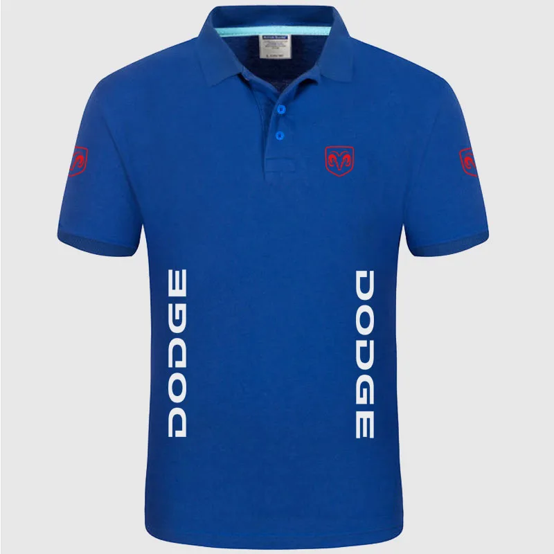 Summer men short sleeve polos mens shirts tops Dodge polo shirt