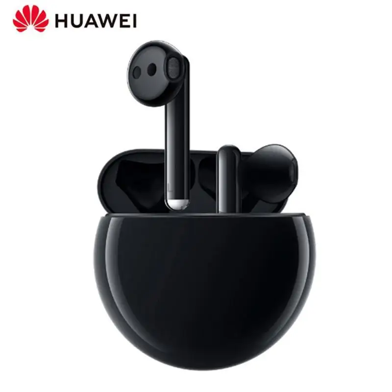 Оригинальные беспроводные наушники huawei FreeBuds 3 Kirin A1 TWS Bluetooth наушники с глубоким басом стерео наушники с микрофоном - Цвет: Черный