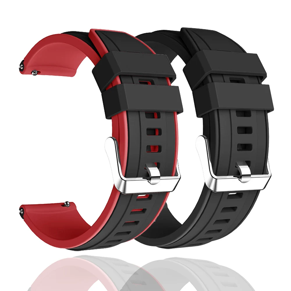 Ремешок силиконовый для Fossil Gen 5 Carlyle HR Julianna браслет смарт-часов Sport 43 мм/Q Explorist 4 Correa