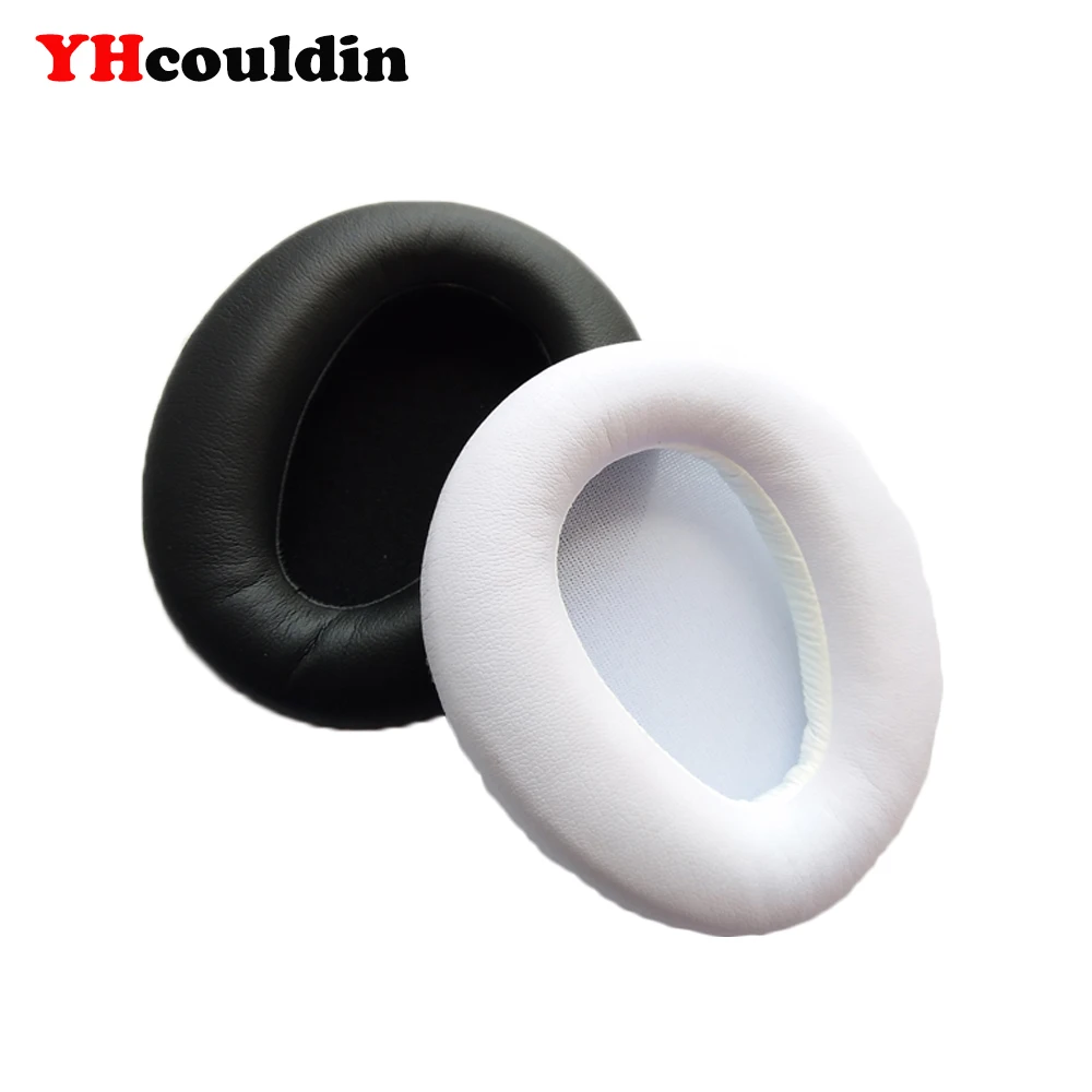 YHcouldin Replacement Ear Pads for Sony MDR 10R MDR 10RBT 10RNC Headphones Protein Leather Ear Cushions Soft Earpads Black White