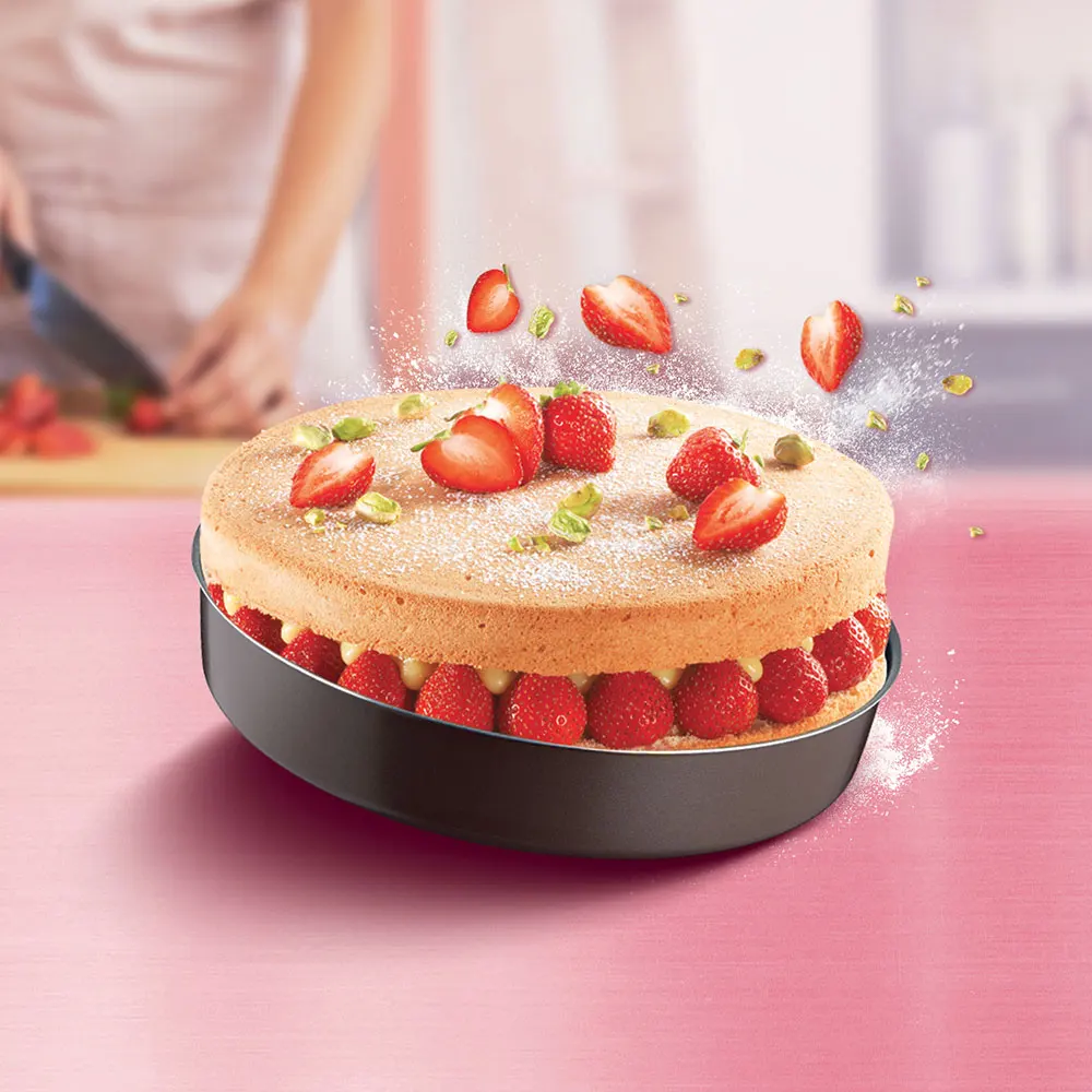 Baking Dishes & Pans TEFAL J5549702 Baking Dish Tefal Perfectbake Round  cake cookware cake mold for pan form - AliExpress