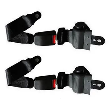 

2pcs Buggies Universal Retractable Durable Front Rear Golf Cart Belts Truck Easy Install Protective With Buckle Club Seat Lap