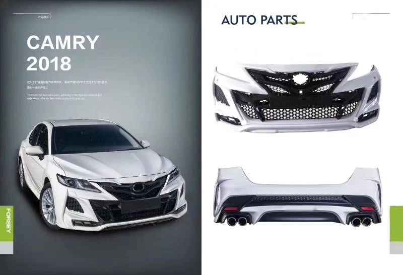 Комплект кузова бампера для toyota New Camry 2018 2019 комплект передняя и задняя губы