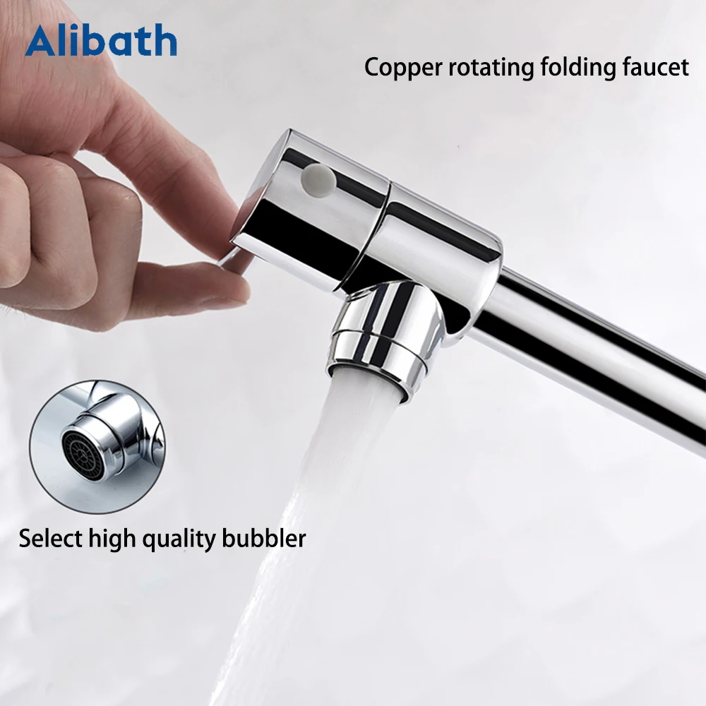 torneira giratória, dobrável, rotativa, esticável, para pia da cozinha