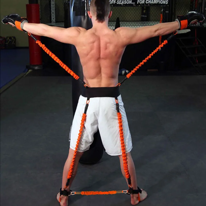 

Taekwondo Boxing Basketball Equipment Training Device Leg Elasticity Resistance Band Pulling Rope Explosive Force Exercise Bounc