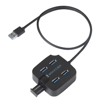 

USB Hubs High Speed Mini 4 Ports USB3.0 USB 2.0 HUB Splitterkeyboard Mouse U Disk Mobile Hard Disk Card Reader With Phone Stand