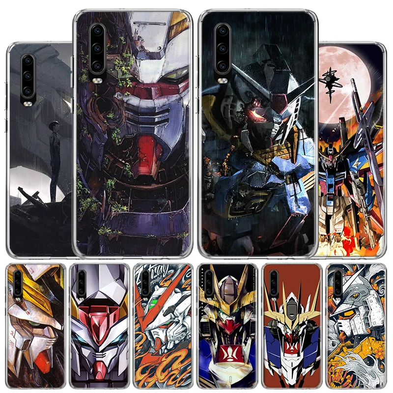 Чехол для телефона с Аниме Gundam Robot Huawei P30 P20 P10 P40 P50 Pro Mate 20 40 30 10 Lite популярные