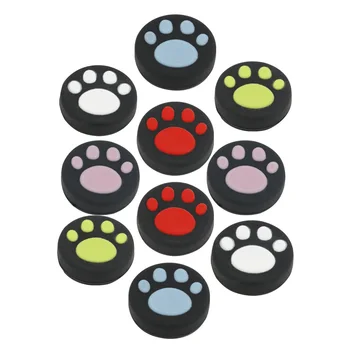 

1000pcs Silicone Thumb Stick Caps For Nintend Switch Joy-Con Controller Cat paw Joystick Grips For Nintend NS Switch Gel Guards