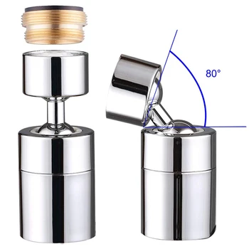 

Any Angle Swivel 2-Flow Faucet Nozzle Dual Function with 2 Ball Joint for Kitchen Bathroom TN99