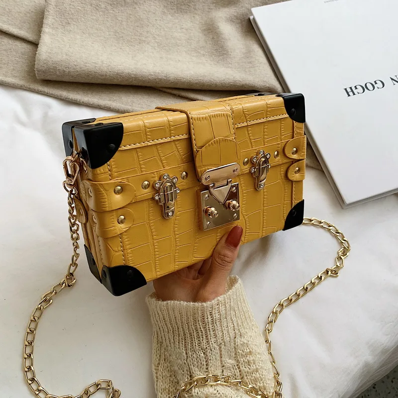 STYLE 4 Модная женская сумка через плечо с заклепками, модная женская сумка-мессенджер, маленькая квадратная женская сумка, новинка, женская сумка на плечо - Цвет: STYLE 4
