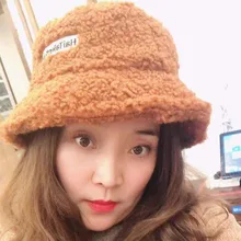 Женские шапки, Новое поступление, женская шапка из овечьей шерсти Sombrero, одноцветная теплая плюшевая шапка для бассейна, Рыбацкая шляпа сомбреро De Mujer