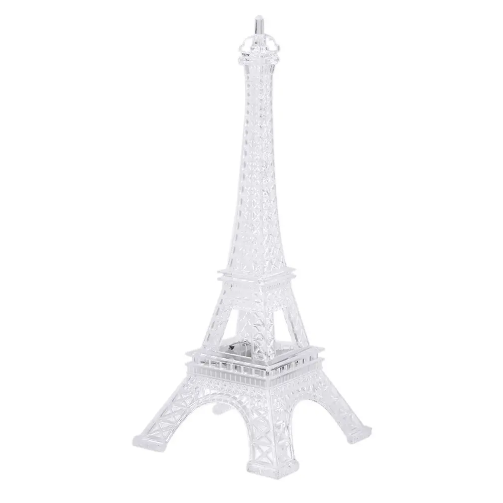 

Bright LED Night Light Eiffel Tower Desk Table Lamp 7 Color Changing Decoration Night Light Christmas Great Gift For Children