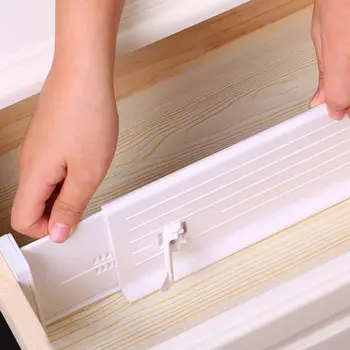 

Storage Organizer Retractable Drawer Clapboard Partition Divider Cabinet Adjustable DIY Wardrobe Partition Baffle Finishing
