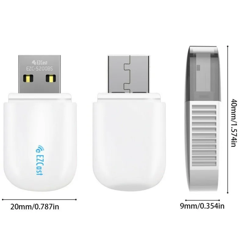 USB 2,0 Беспроводной адаптер 802,11 N Ezcast беспроводной USB wifi адаптер 5G/2,5G Bluetooth 4,2 двухдиапазонный AC 600 Мбит/с 3B12